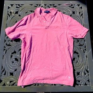 Cremieux salmon polo shirt